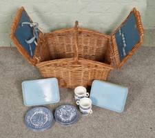 Vintage Brexton Wicker Picnic