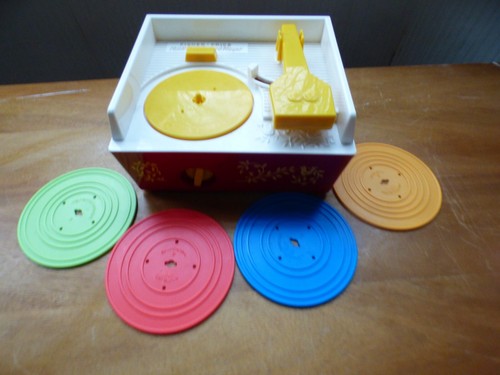 Fisher price music box record - box,