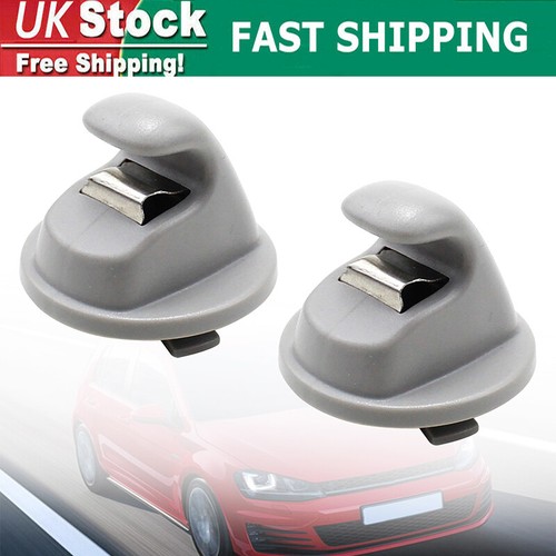 Sun visor clip holder grey - 2x,