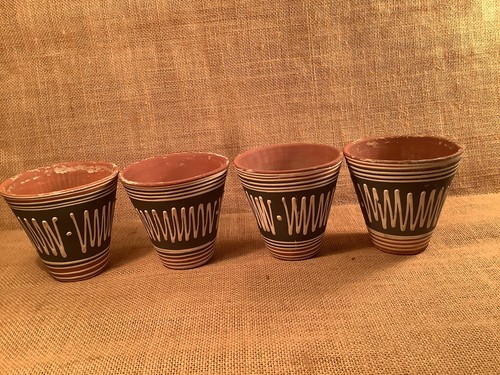 Vintage terracotta plant pots - vintage,
