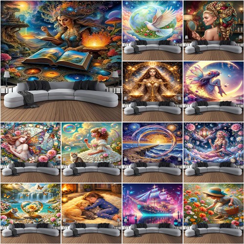 Large fantasy wall hanging - fantasy,