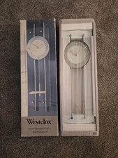 Vintage Brand  New sealed Westclox Wall Clock contemporary  Pendulum 19”