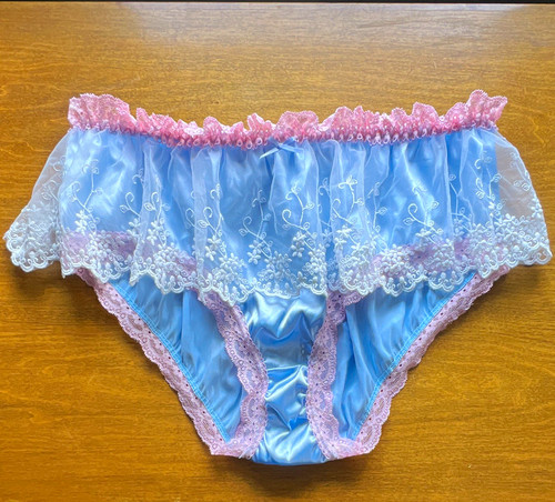 Silky lacey satin - satin, bikini
