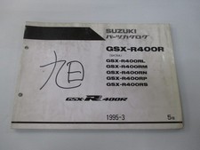 Suzuki GSX-R400R Parts List 5th Edition, Genuine Motorcycle Maintenance Manu...