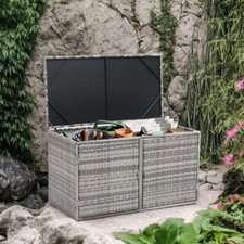 Wicker Garden Storage Box