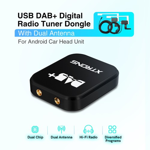Dual antenna aerial dab - dual, dab+