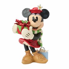 Disney Christmas Minnie with Presents Statue Designed by Jim Shore NEW