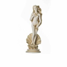 Rising Venus Aphrodite Zeus Daughter Greek Goddess Gold Tone Statue  9.8"
