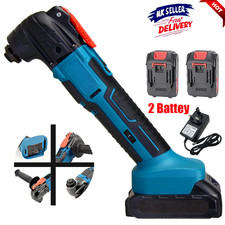 21V Oscillating Multi Tool Cordless Sander Scraper Saw 6 Speeds With 2 Batteries
