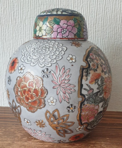 Hand painted chinese lidded - hand,