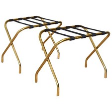 2x Folding Metal Luggage Rack