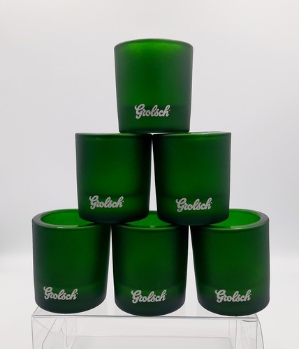 Grolsch green glasses - 6x,