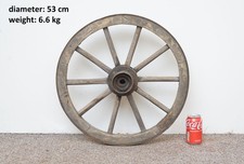 Vintage old wooden cart wagon wheel / 53 cm - FREE DELIVERY