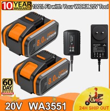 8000mAh 20V MAX 8.0Ah Battery For Worx Genuine Replacement Battery WA3553 WA3556 WA3551 DHL
