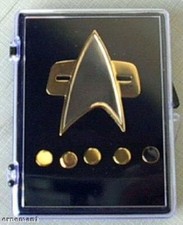 STAR TREK  DS9 + Voyager  Communicator Pin Set 6 teilig - neu