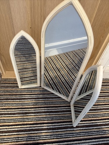 Gothic shaped mirror cream - shaped, in