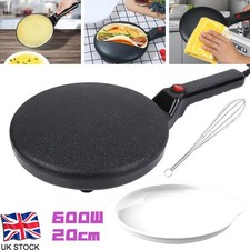 Electric Handheld Pancake Maker 20cm Non-Stick Instant Crepe Maker 600W for Home