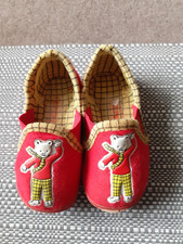 Rupert Bear unused vintage childs slippers Size 3 (2 to 3 year old)