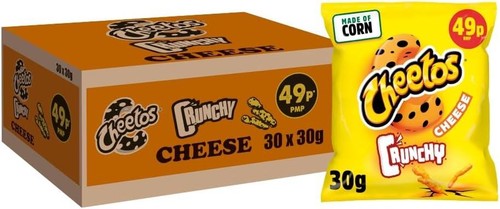 Cheetos crunchy cheese bag 30g - cheetos,