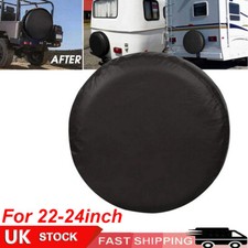 Plain Spare Wheel Cover Tyre Cover for Caravan, RV and Camper Trailer 22-24inch