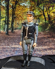 Vintage ITC Captain Scarlet Captain Black Figure. 95mm Boxed