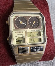 Vintage Citizen  ana Digi Temp Watch 30 5324