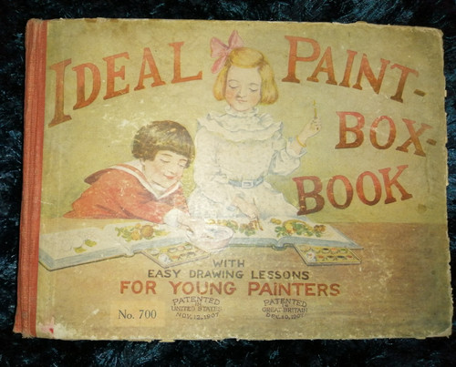 Vintage book ideal paint box - book,