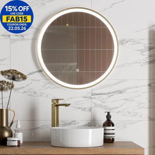 Round led mirror - led,