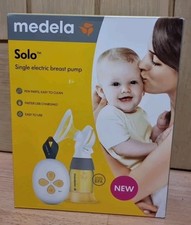 Medela Solo Single Electric Breast Pump USB-chargeable, Yellow/ Grey