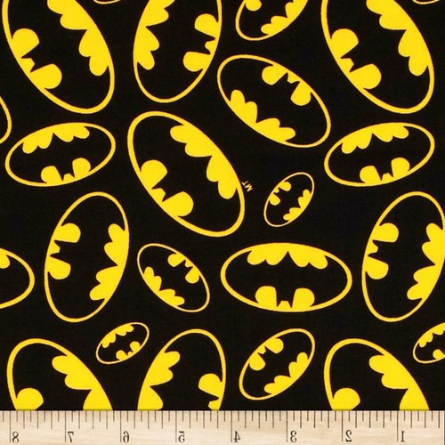 Fat quarter batman logo - quarter, on