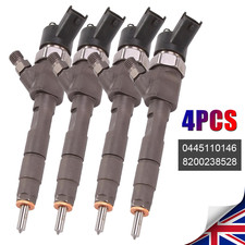4PCS Diesel Injector For Renault Trafic 1.9 dCi Vauxhall Nissan 0445110146