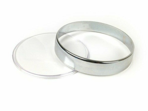 Chrome speedo lens set vespa - chrome,