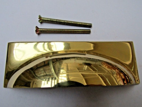 Solid brass rectangular cup - solid,