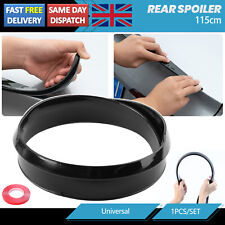 115cm Universal Car Rear Roof Lip Spoiler Tail Trunk Wing Sticker Glossy Black