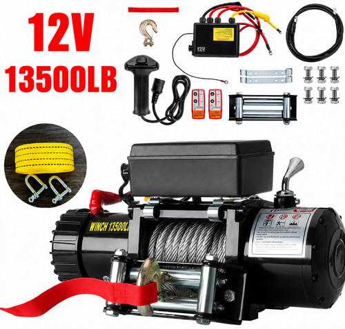 13500lb 12v electric winch - electric,