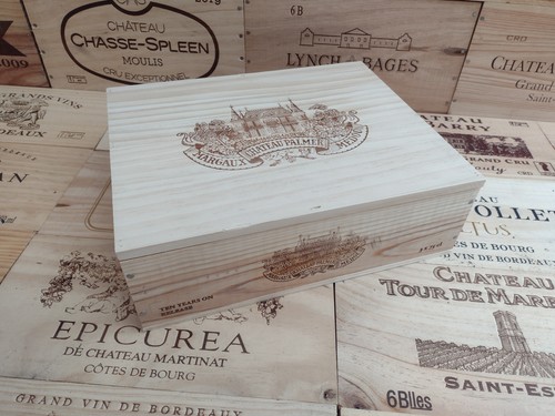 Wooden wine box crate with - with, lid