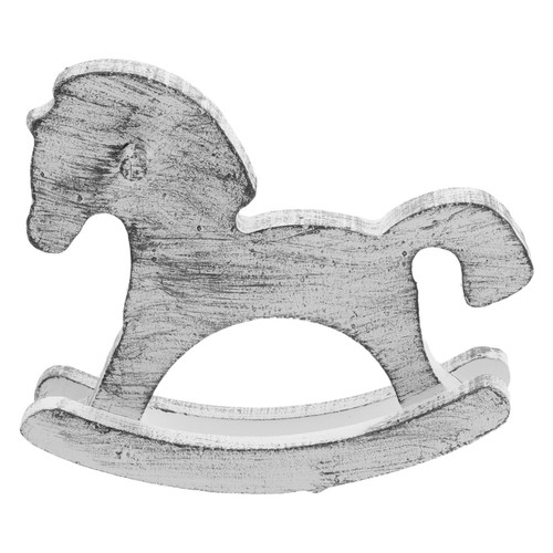 Wooden horse rocking tabletop - wooden,
