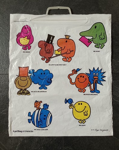 Vintage men plastic carrier - mr,