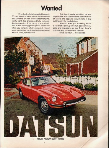 1980 vintage datsun - ad,