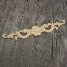 2X Wooden Carved Applique