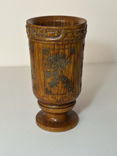 Vintage chinese wooden bamboo - vintage,