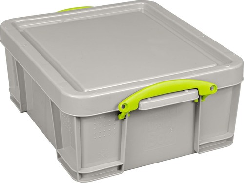 Grey plastic storage box lid - plastic,