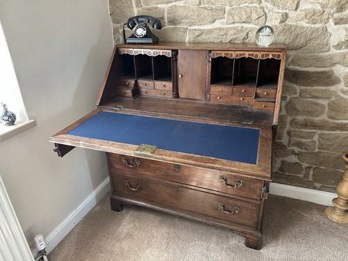Oak wood bureau desk - wood,