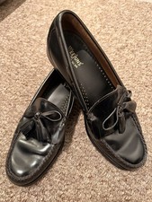 GH BASS  WEEJUNS  LARKIN  TASSEL  PENNY  LOAFERS  UK  MENS  SIZE  9  IN  BLACK