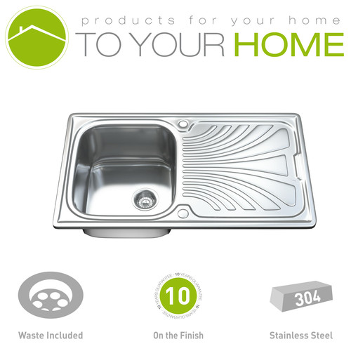 Stainless steel kitchen sink - stainless,
