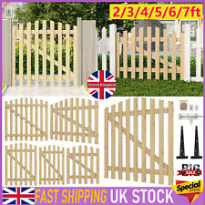 Wooden Picket Garden Gate Fence Pedestrian Side Gates Pressure Treated Timber UK