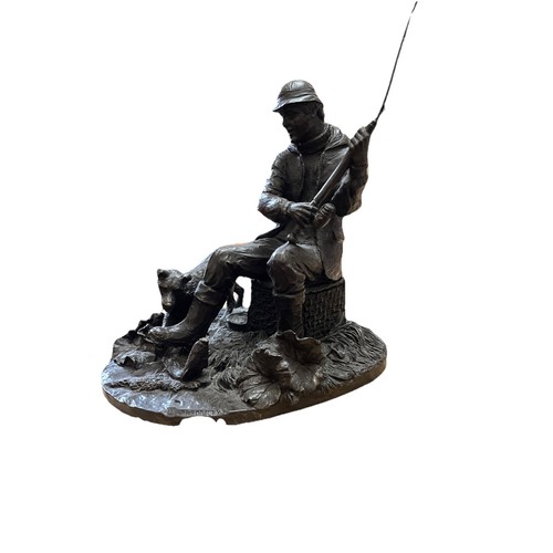 Heredities fisherman and - fisherman, dog