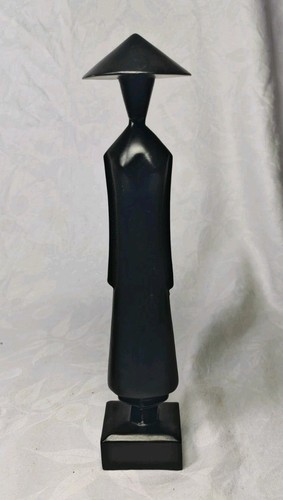Vintage black wooden - wooden, asian