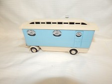 CORGI SHOWMANS CARAVAN LIVING WAGON IDEAL CODE 3 PALE BLUE FUNFAIR  1:50