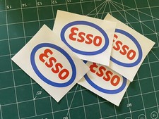 4x ESSO Oil Classic Car stickers  with FREE POSTAGE.
